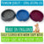 Cat WaterFood Plastic Bowls  Stylish Gloss Finish  3 Colours