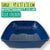 blue cat litter trays - 3 sizes