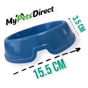 MyPetsDirect Ltd Cat Water/Food Plastic Bowls / Stylish Gloss Finish / 3 Colours