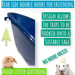 MyPetsDirect Ltd Toilet Litter Corner Tray for Small Animals & Rodents / Durable Plastic